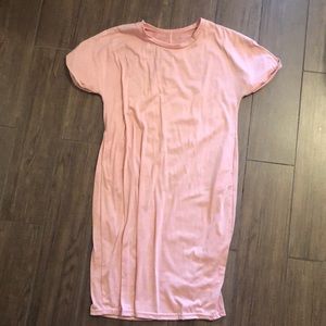 Cute pink t shirt dress